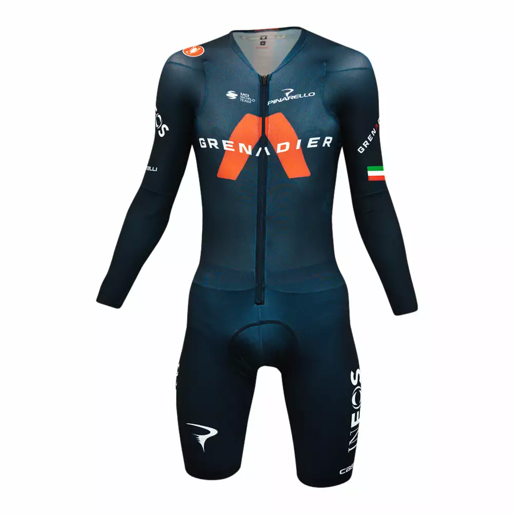 Castelli Body Paint 4.X LS Former Italian ITT Champion G. Moscon Speed Suit - Ineos Grenadiers - Billede 3