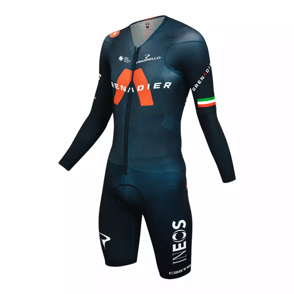 Castelli Body Paint 4.X LS Former Italian ITT Champion G. Moscon Speed Suit - Ineos Grenadiers
