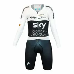 Castelli Body Paint 4.0 Dotted TT Suit LS J. Castroviejo (form. Nat. Champ.) Speed Suit - Team SKY