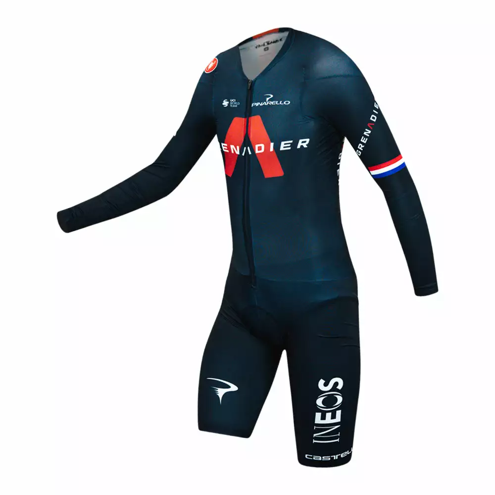 Castelli Body Paint 4.X LS Former Dutch Champion D. Van Baarle Speed Suit - Ineos Grenadiers - Billede 2