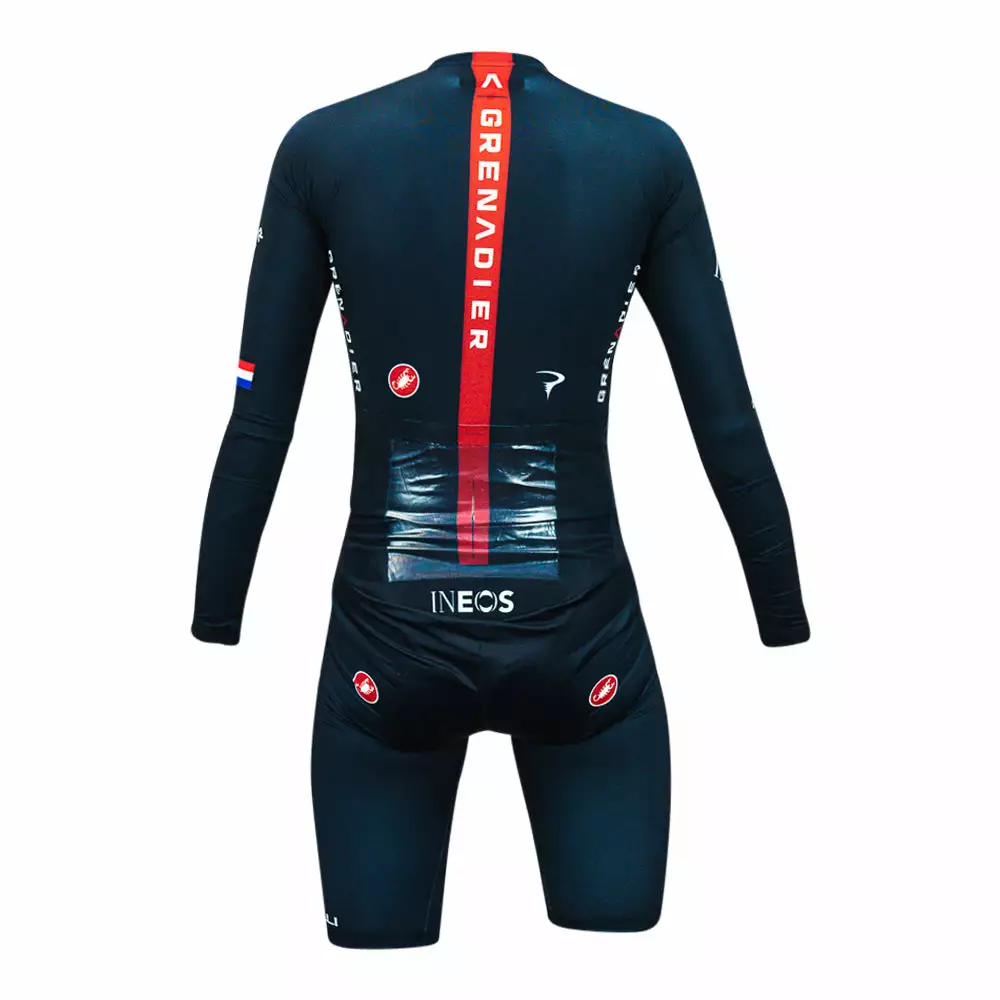 Castelli Body Paint 4.X LS Former Dutch Champion D. Van Baarle Speed Suit - Ineos Grenadiers - Billede 3