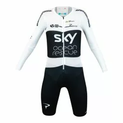 Castelli Body Paint 4.0 Dotted TT Suit LS G. Moscon (form. Nat. Champ.) Speed Suit - Team SKY
