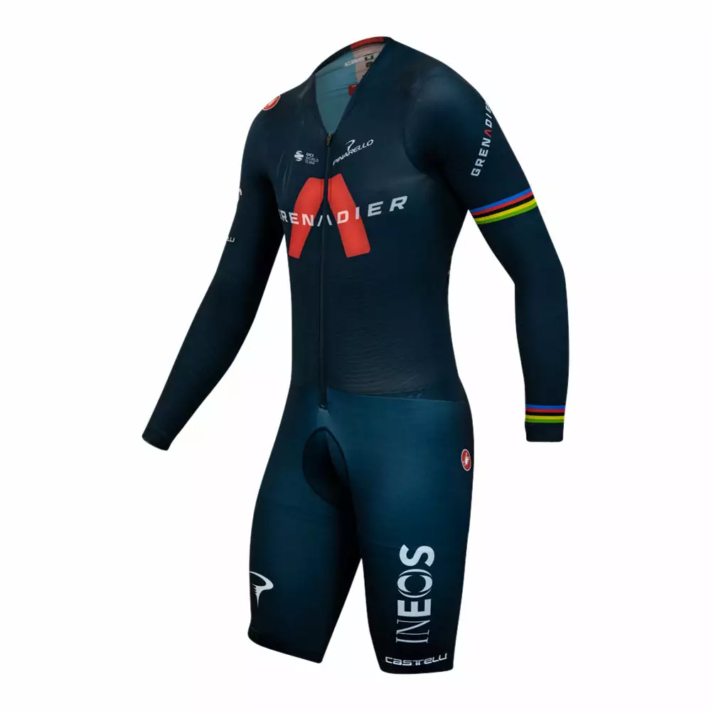 Castelli Bolero Speedsuit LS - Former World Champ - R. Dennis - Team Ineos Grenadiers - Billede 2