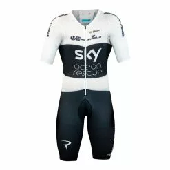 Castelli Body Paint 4.0 Dotted TT SS Speed Suit - Team SKY
