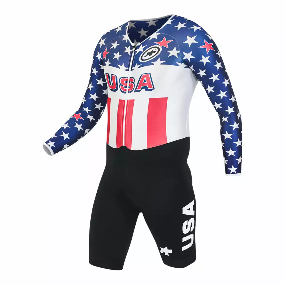 Assos Long Sleeve Skinsuit - USA Cycling - National Champion - Billede 2