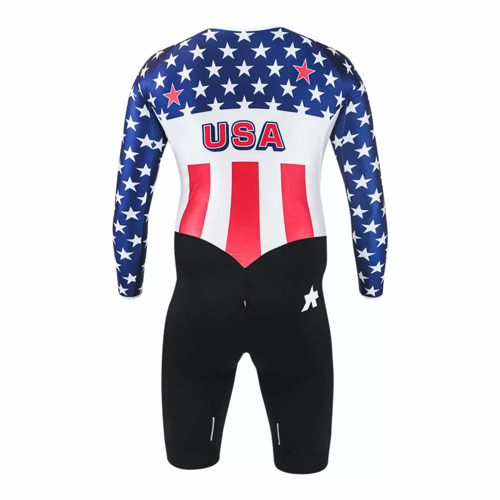 Assos Long Sleeve Skinsuit - USA Cycling - National Champion - Billede 3