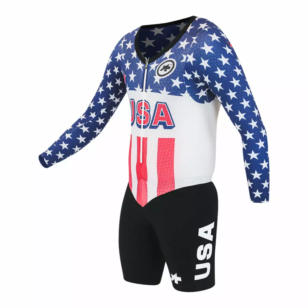 Assos Speedfire LS Women Skinsuit - USA Cycling - National Champion - Billede 2