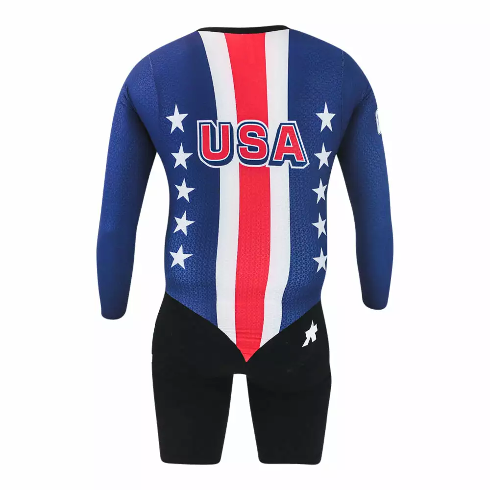 Assos Speedfire LS Women Skinsuit Team Logo - USA Cycling - United Healthcare - Billede 3