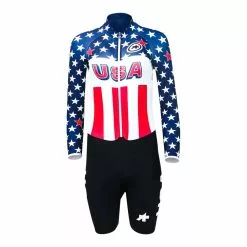 Assos Long Sleeve Cyclocross Women Skinsuit - USA Cycling - National Champion