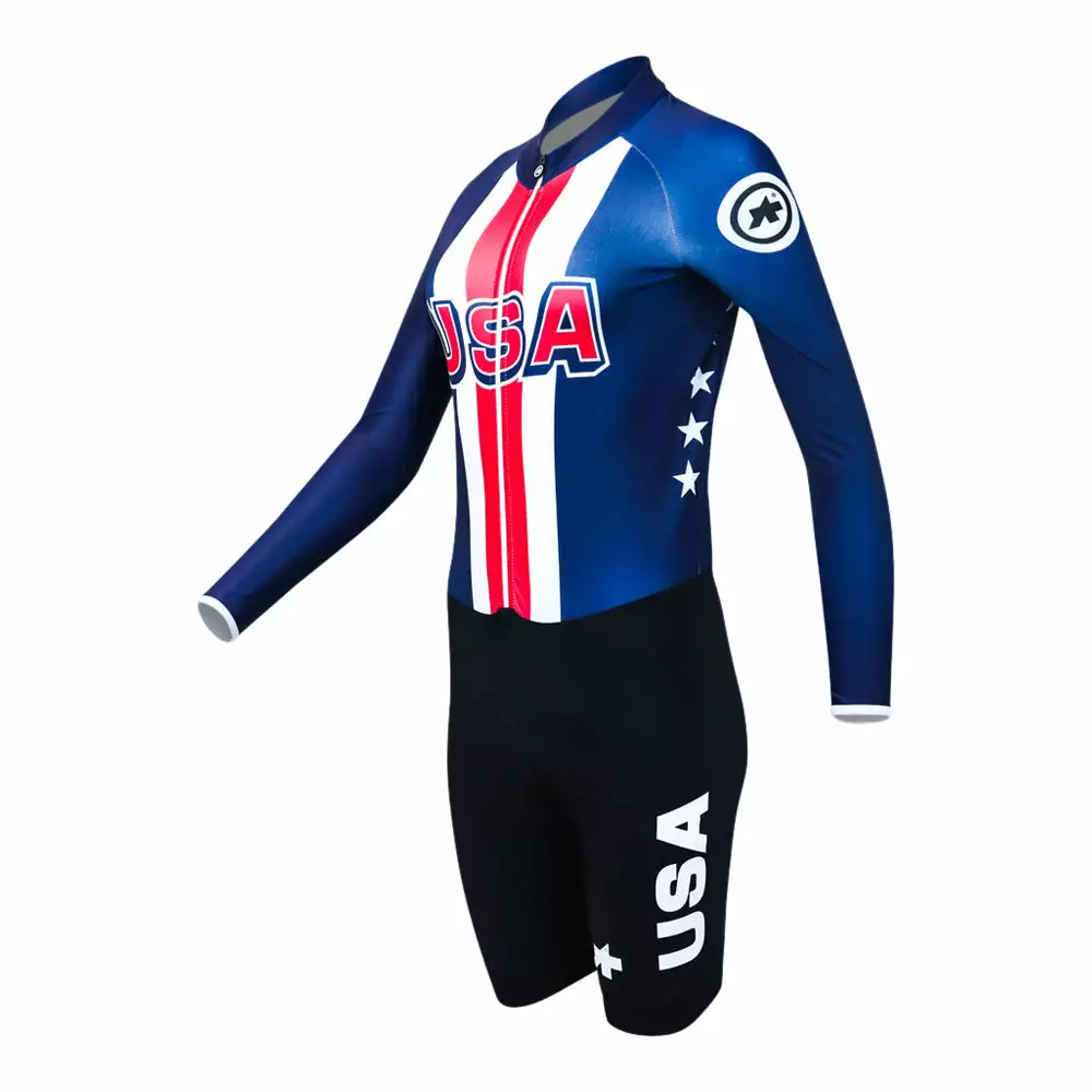 Assos Long Sleeve Women Skinsuit - USA Cycling - Billede 2