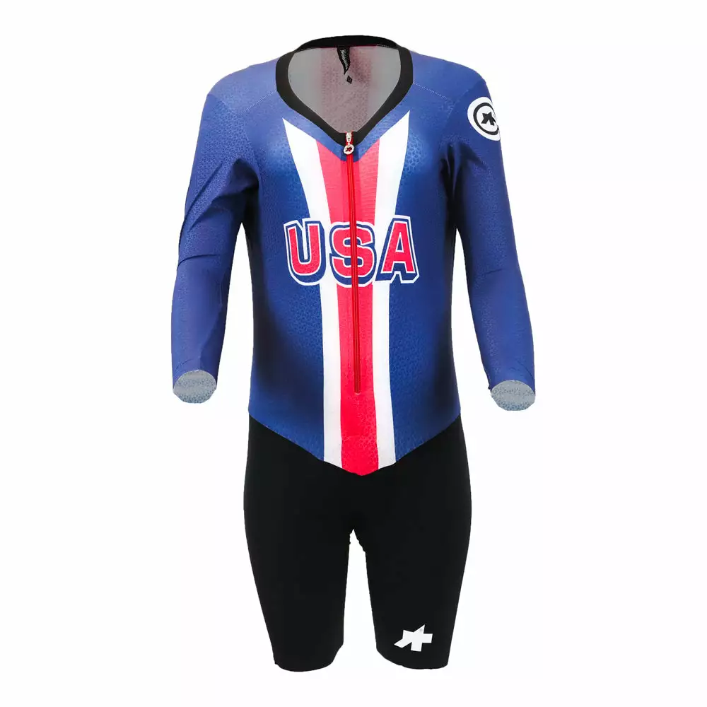 Assos Speedfire LS Women Lightweight Skinsuit - USA Cycling - Billede 3