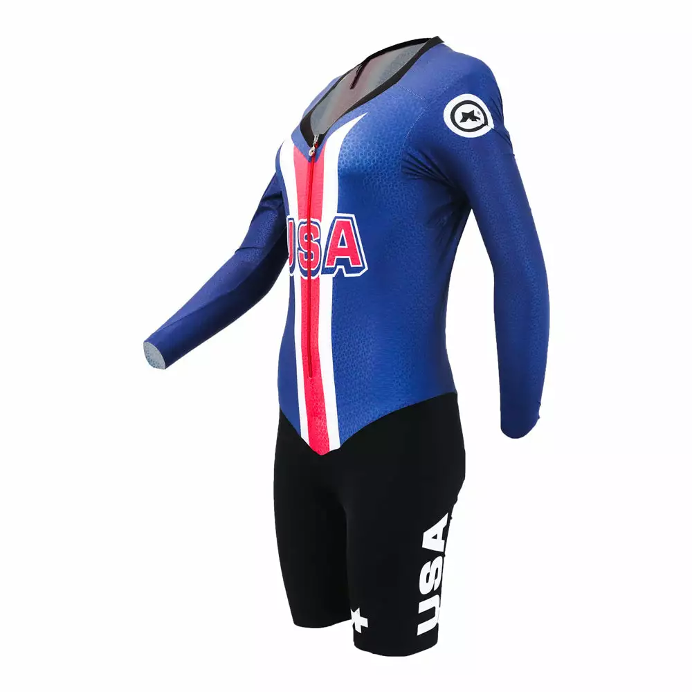 Assos Speedfire LS Women Lightweight Skinsuit - USA Cycling
