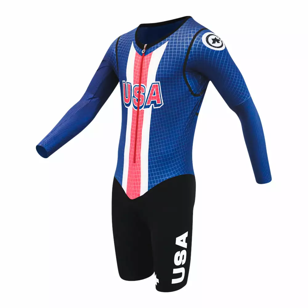 Assos Feno 20.20 LS Skinsuit - USA Cycling - Billede 2