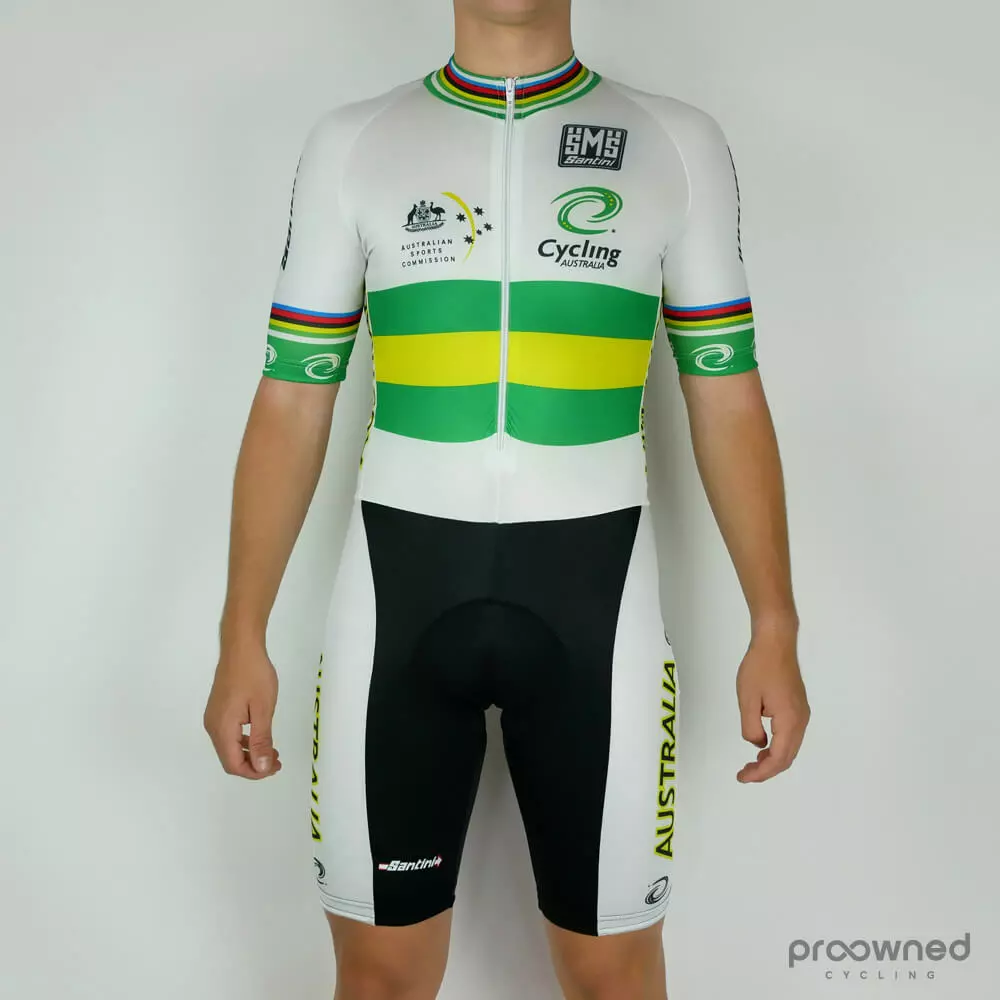 Santini SS Skinsuit - World Champion Stripes - Australian National Team