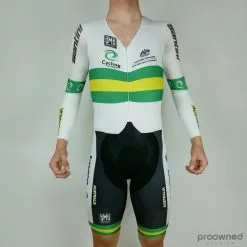 Santini LS Skinsuit - Anatomic Intech Gel - Australian National Team
