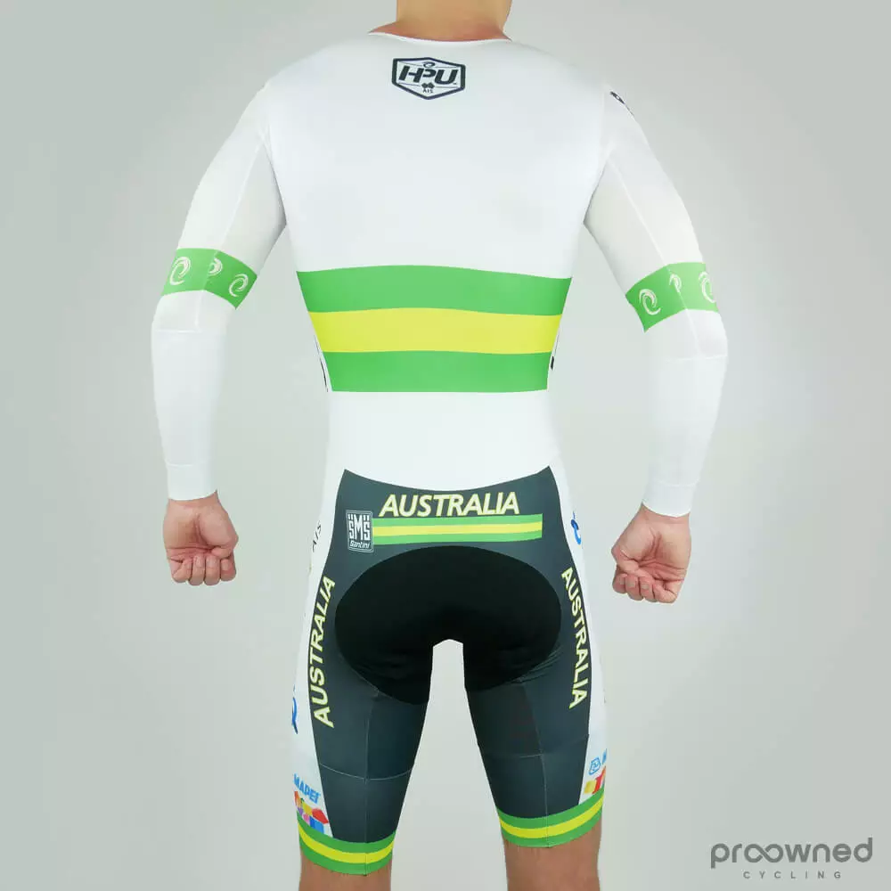 Santini LS Skinsuit - Anatomic Intech Gel - Australian National Team - Billede 3