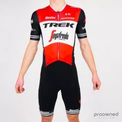 Santini SS Iron Speedsuit - Red - Trek-Segafredo