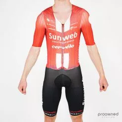 Craft Short Sleeve Skinsuit - C. Pedersen - Team Sunweb