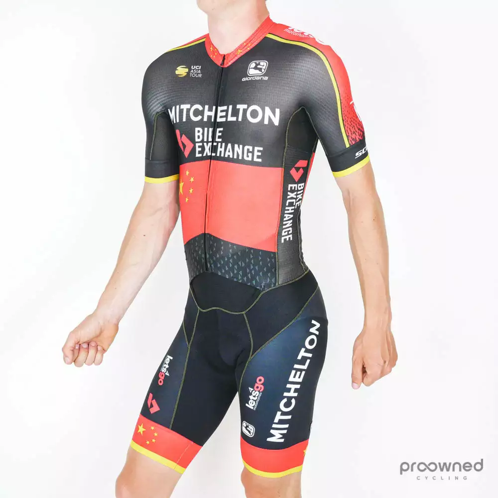 Giordana FR-C Pro Doppio Short Sleeve Speedsuit - Chinese Champion - Mitchelton-Scott Continental - Billede 2