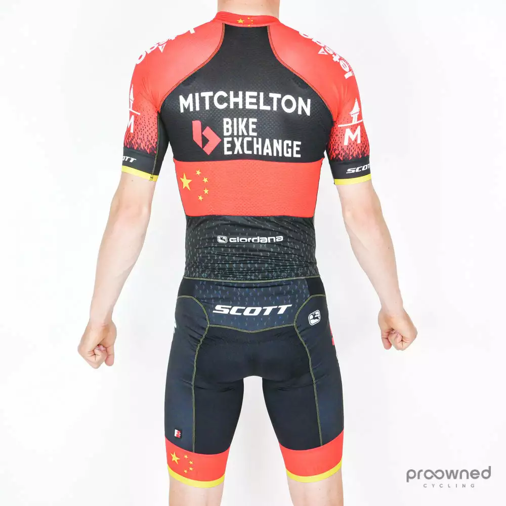 Giordana FR-C Pro Doppio Short Sleeve Speedsuit - Chinese Champion - Mitchelton-Scott Continental - Billede 3