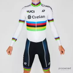 Doltcini Skinsuit Long Sleeve Pro - World Champion - Wout Van Aert